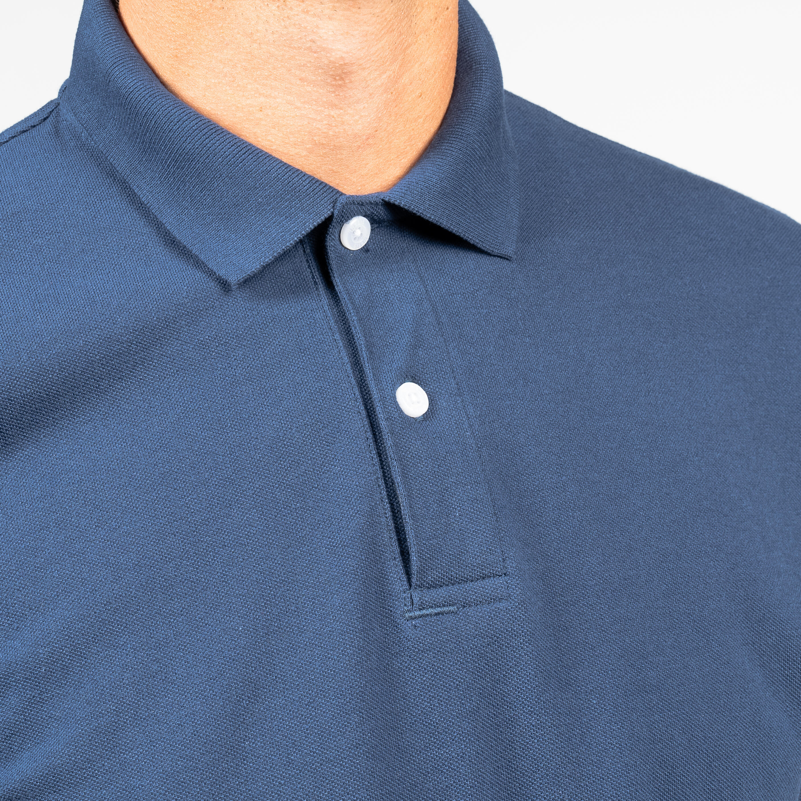 Men's short-sleeved golf polo shirt - MW500 blue 4/5