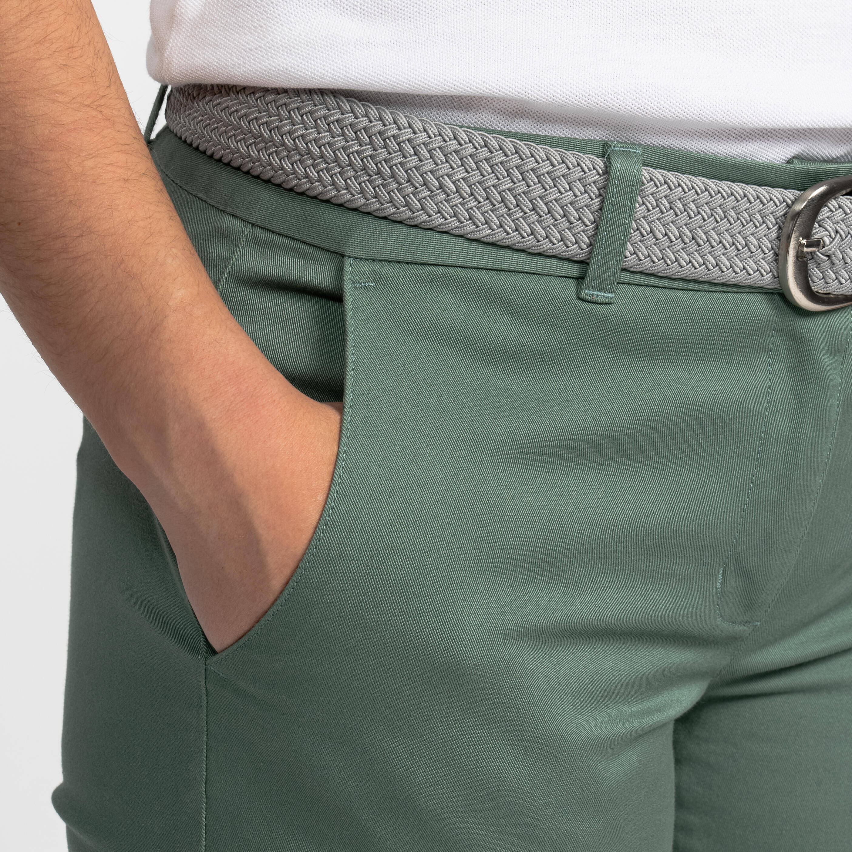 Women Golf trousers MW500 Green -  4