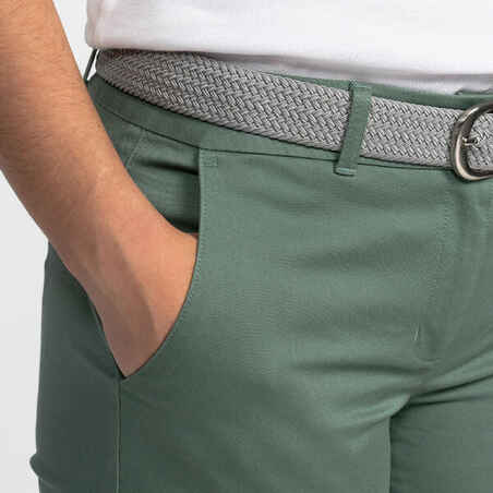 Women's Golf Chino Shorts - MW500 Green