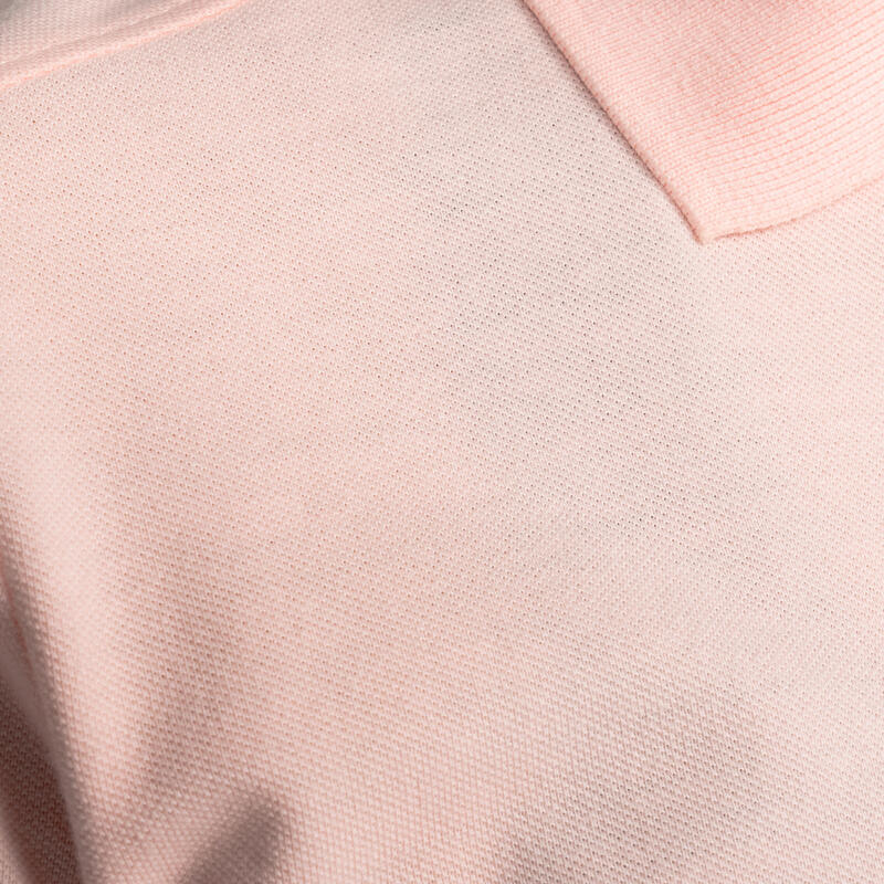 Women's golf short-sleeved polo shirt MW500 pink