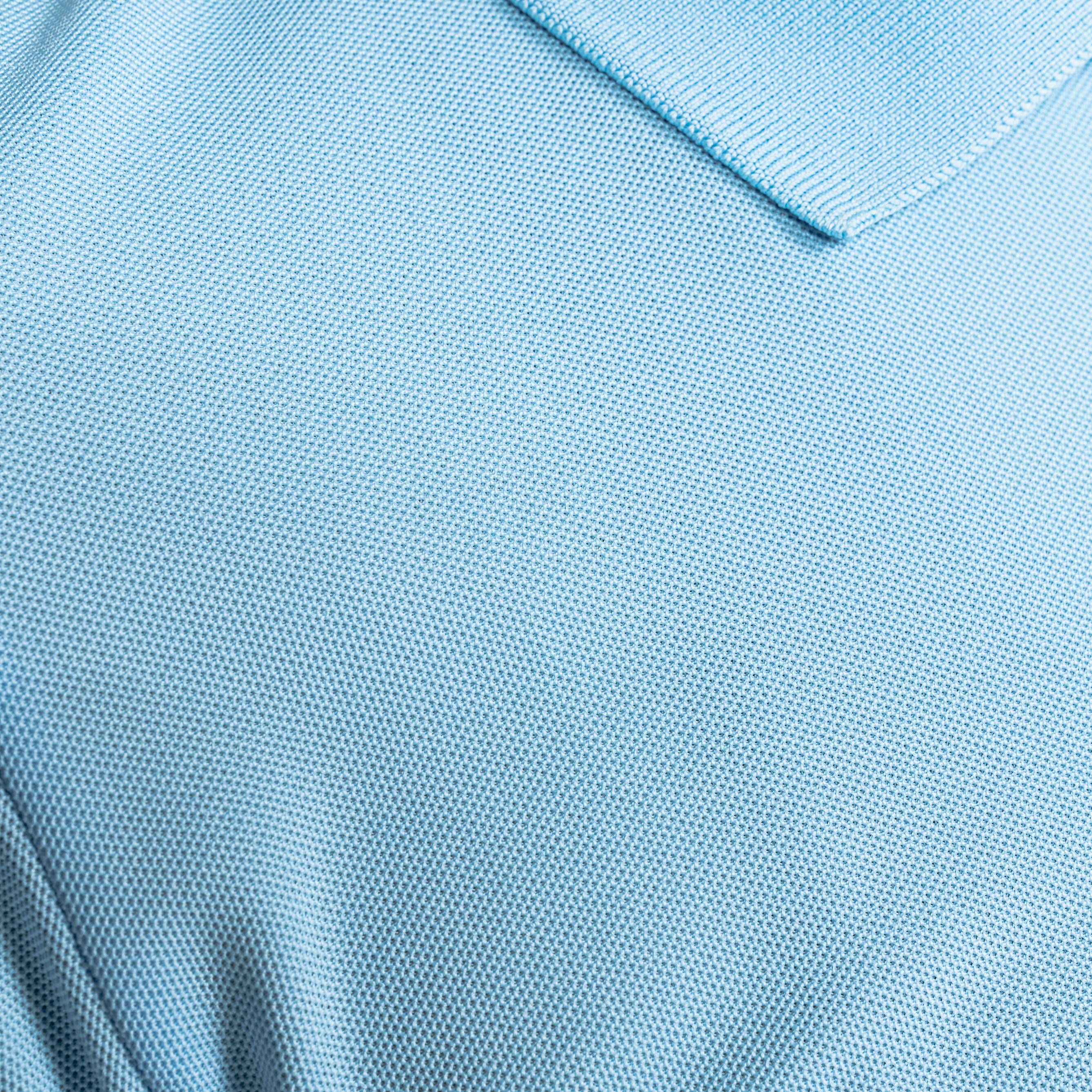 Women's golf short-sleeved polo shirt WW500 sky blue 5/6