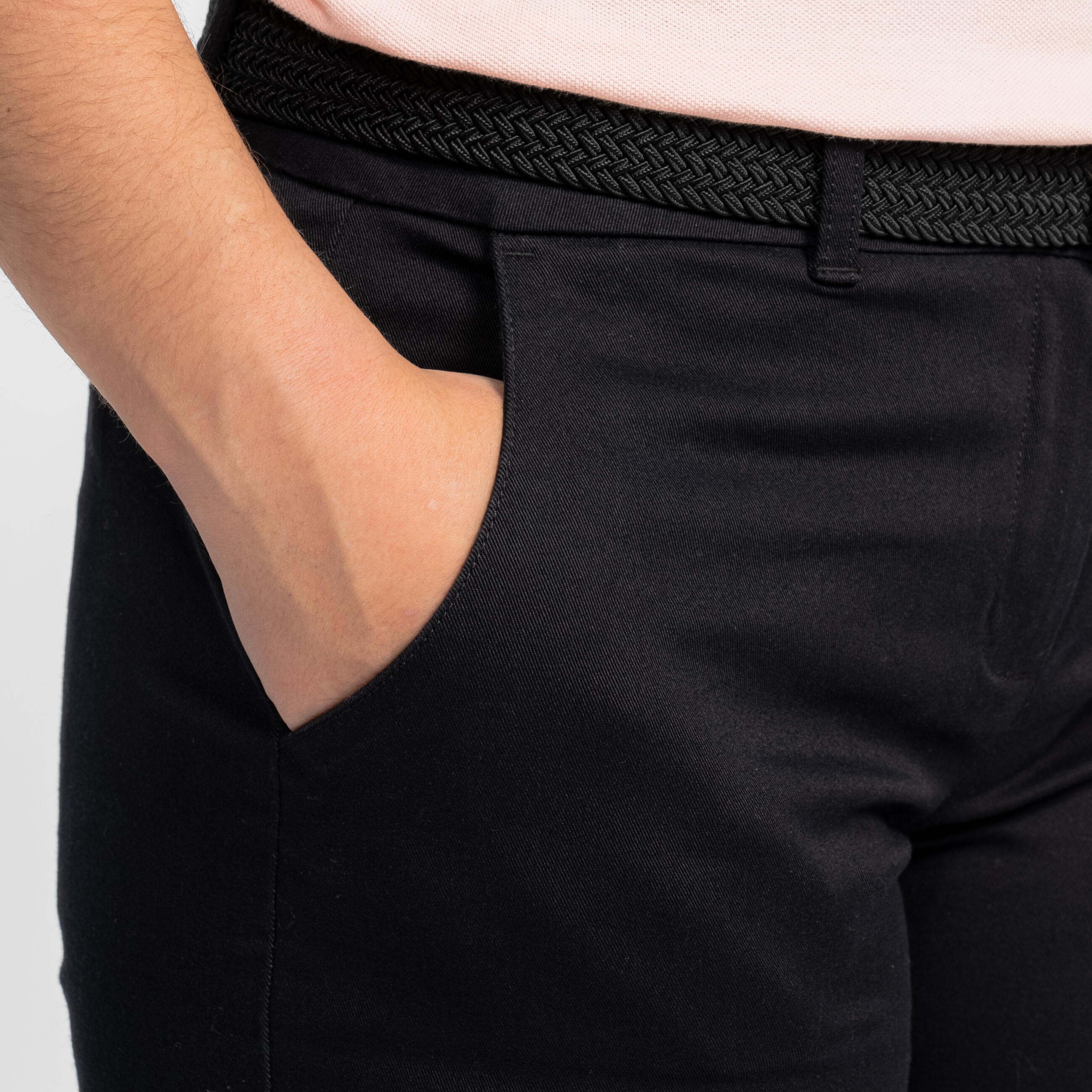Women's Front Slit Golf Pants Black