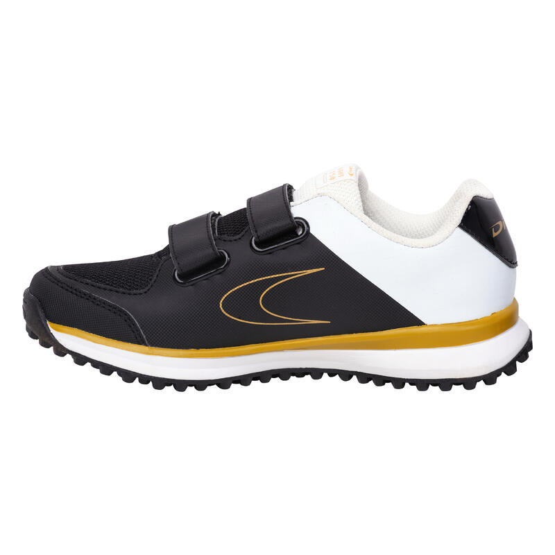 Chaussures de hockey sur gazon enfant intensité faible Fix And Go blanc noir