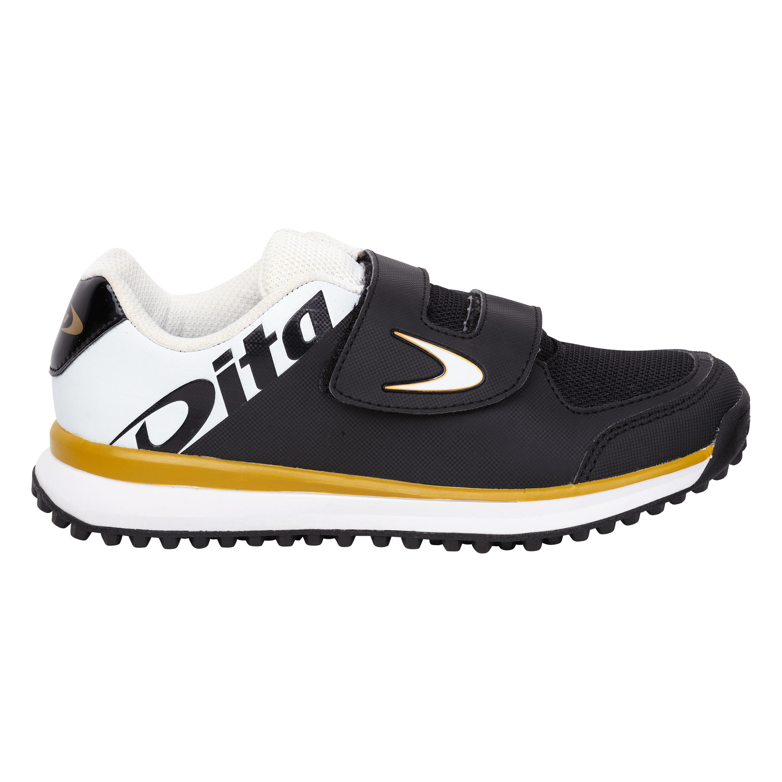 Kids' Low-Intensity Field Hockey Shoes Fix And Go - White/Black 1/7