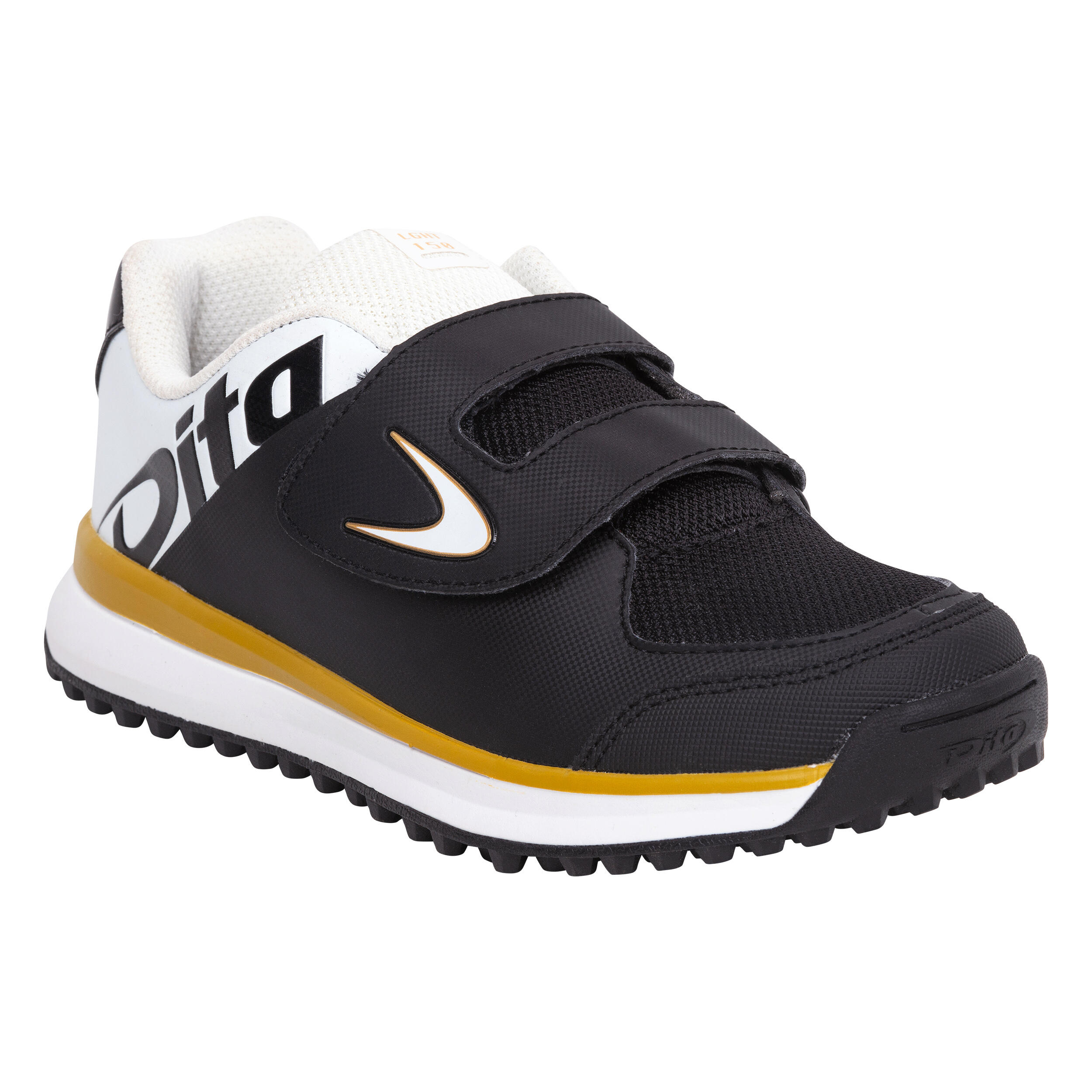 Kids' Low-Intensity Field Hockey Shoes Fix And Go - White/Black 2/7