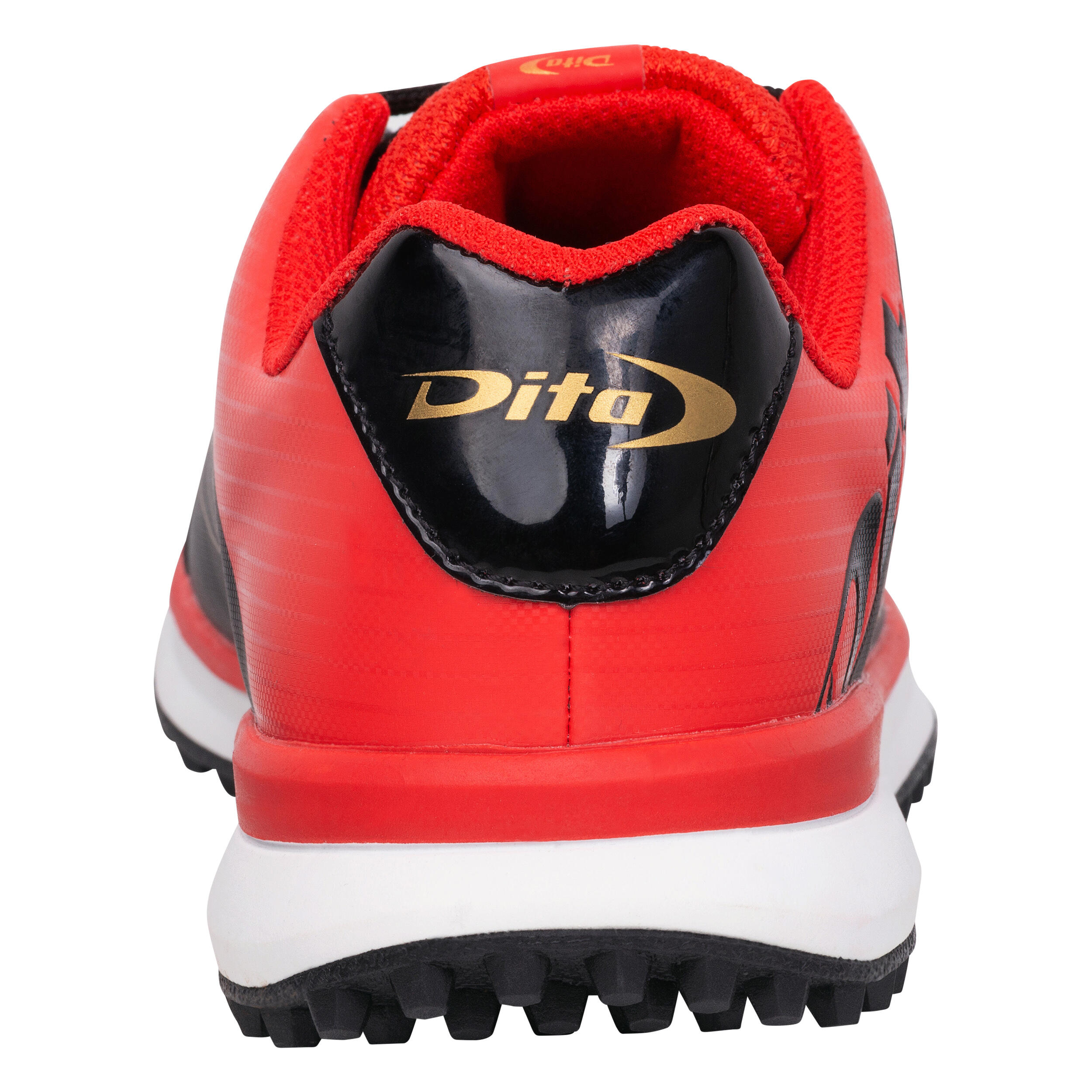 Hockeyschoenen voor tieners laag tot gemiddeld intensief LGHT 150 rood zwart 5/7