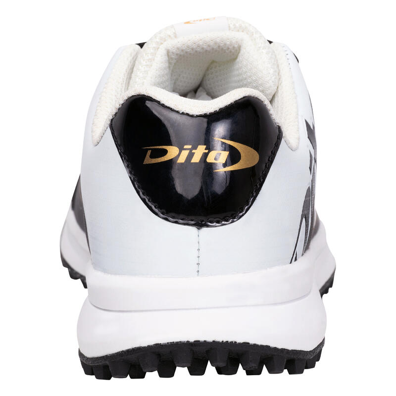 Zapatillas de hockey Hierba Niños Dita STBL150 negra y blaca