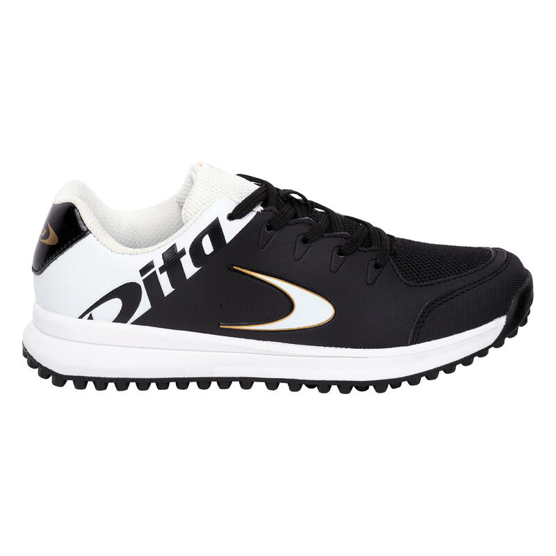 Chaussures de hockey adolescent intensité moyenne STBL150 blanc noir