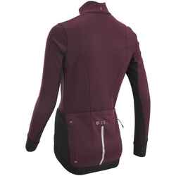 Women's Cold Weather Cycling Jacket - Burgundy