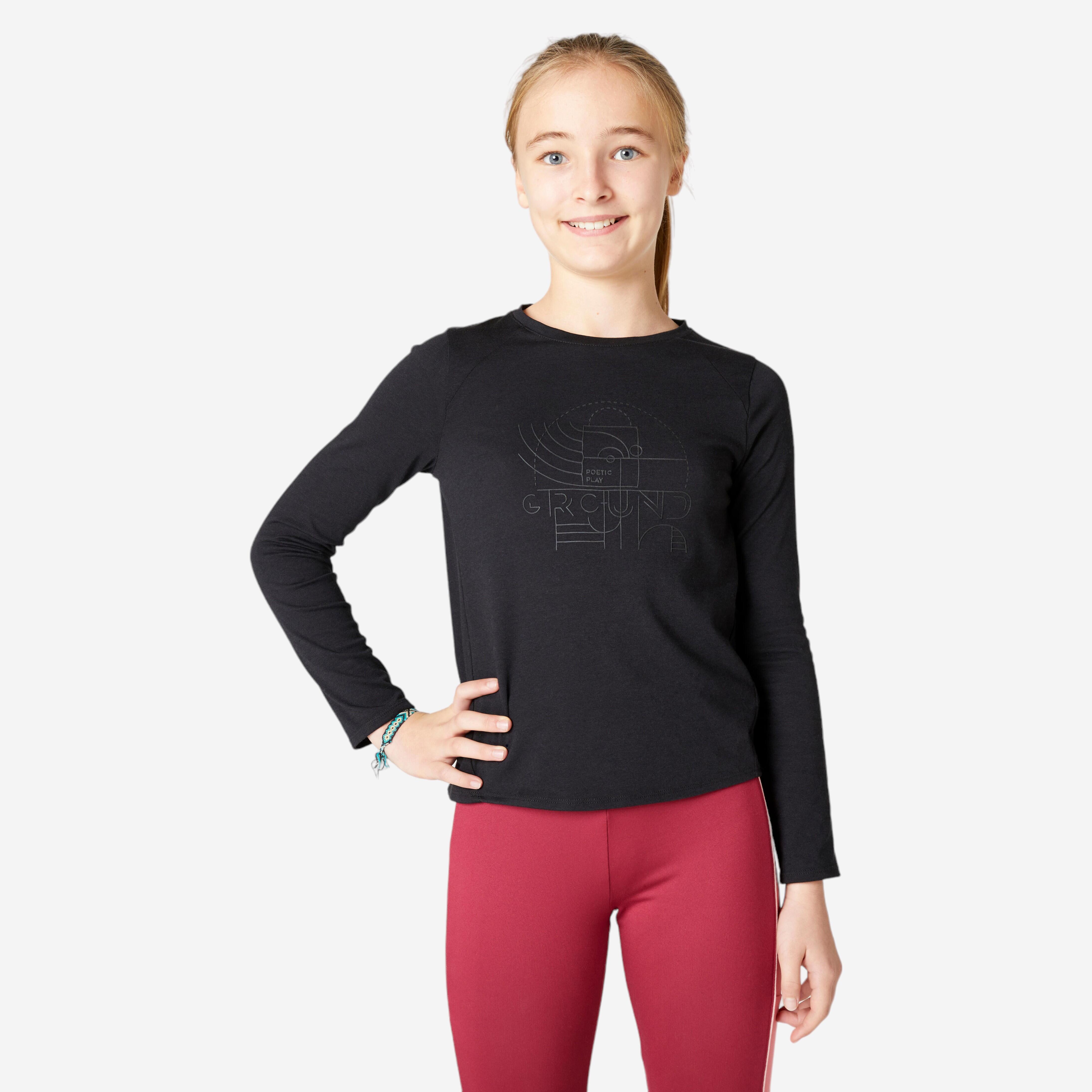 Camiseta cuello 2025 alto niña decathlon