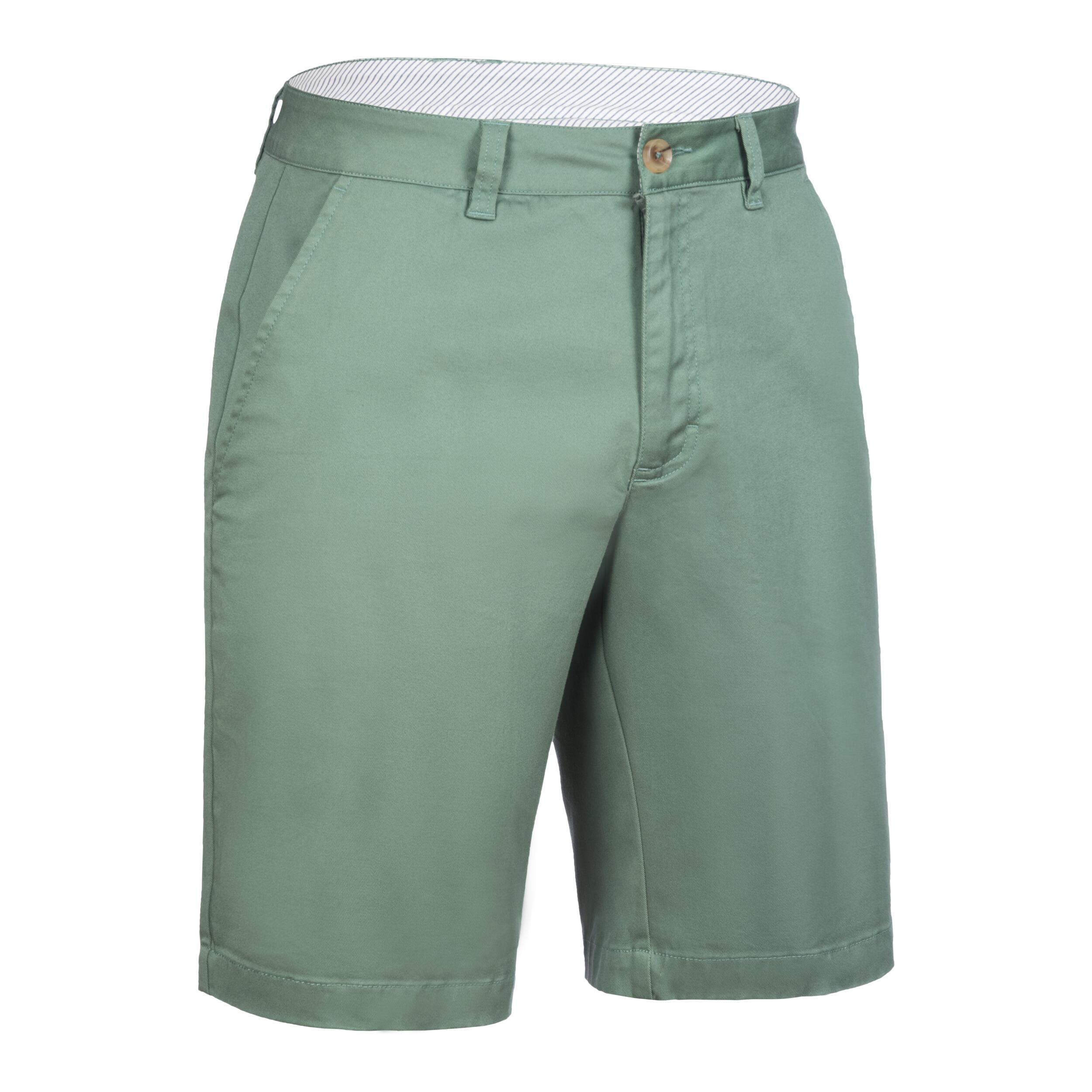 Pantalón corto chino algodón golf Hombre, MW500 verde 5/5