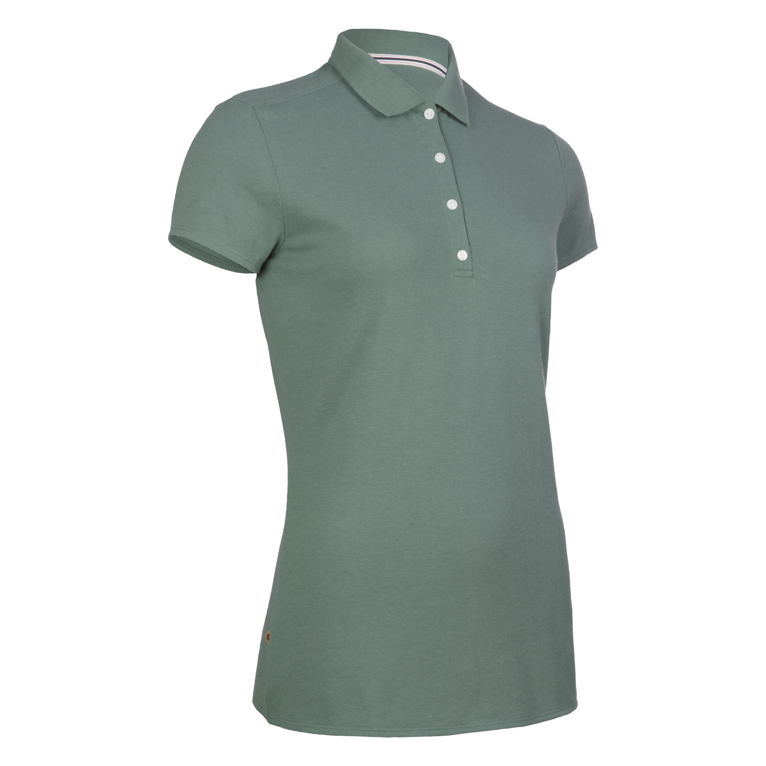 Women's Golf Short-Sleeved Polo T-Shirt MW500 - Green