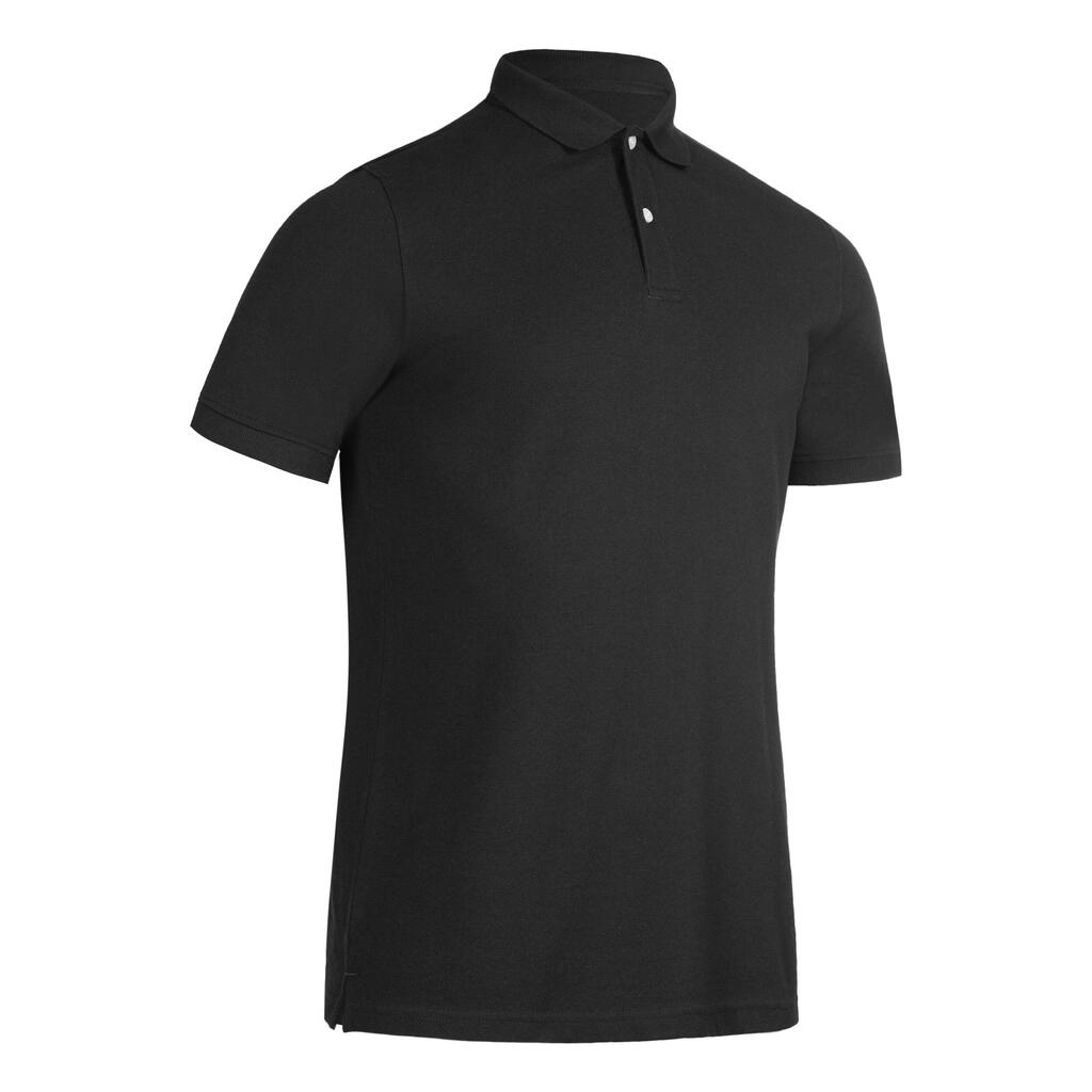 Men's golf cotton short-sleeved polo shirt - MW500 Forest green