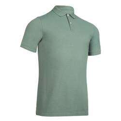 Men's golf cotton short-sleeved polo shirt - MW500 Green