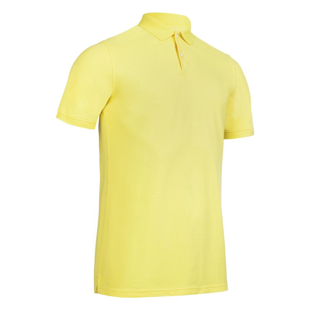 Golf cotton short sleeve polo shirt beige