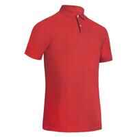 Men’s golf cotton short-sleeved polo shirt - MW500 Red