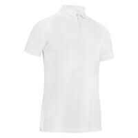 Men’s golf cotton short-sleeved polo shirt - MW500 White