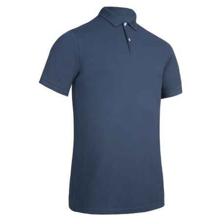 Men’s golf cotton short-sleeved polo shirt - MW500 Slate blue