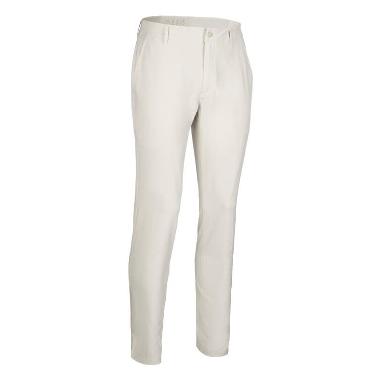 Men's golf trousers - WW 500 light beige