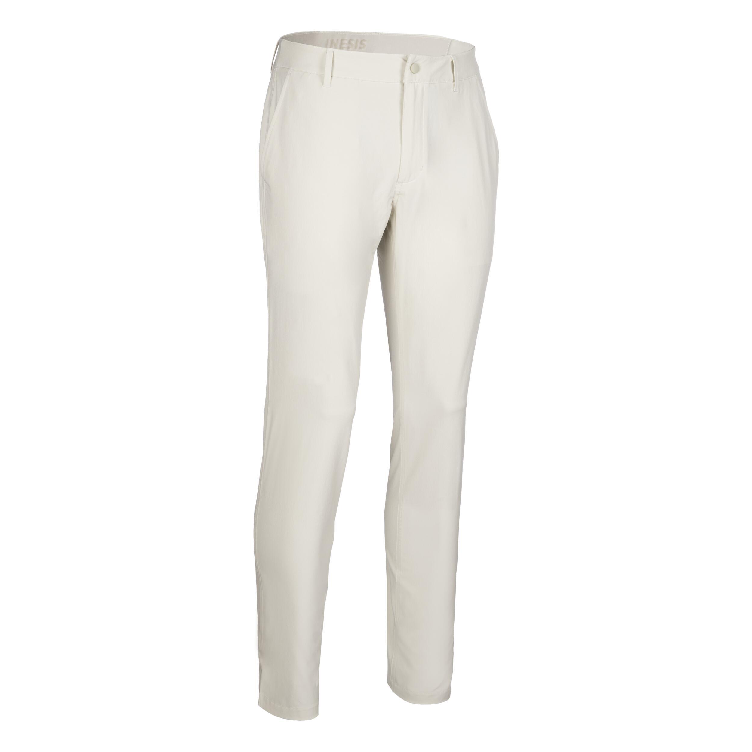 Men's golf trousers - WW 500 light beige 3/3