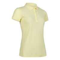 Golf Poloshirt kurzarm WW500 Damen pastellgelb