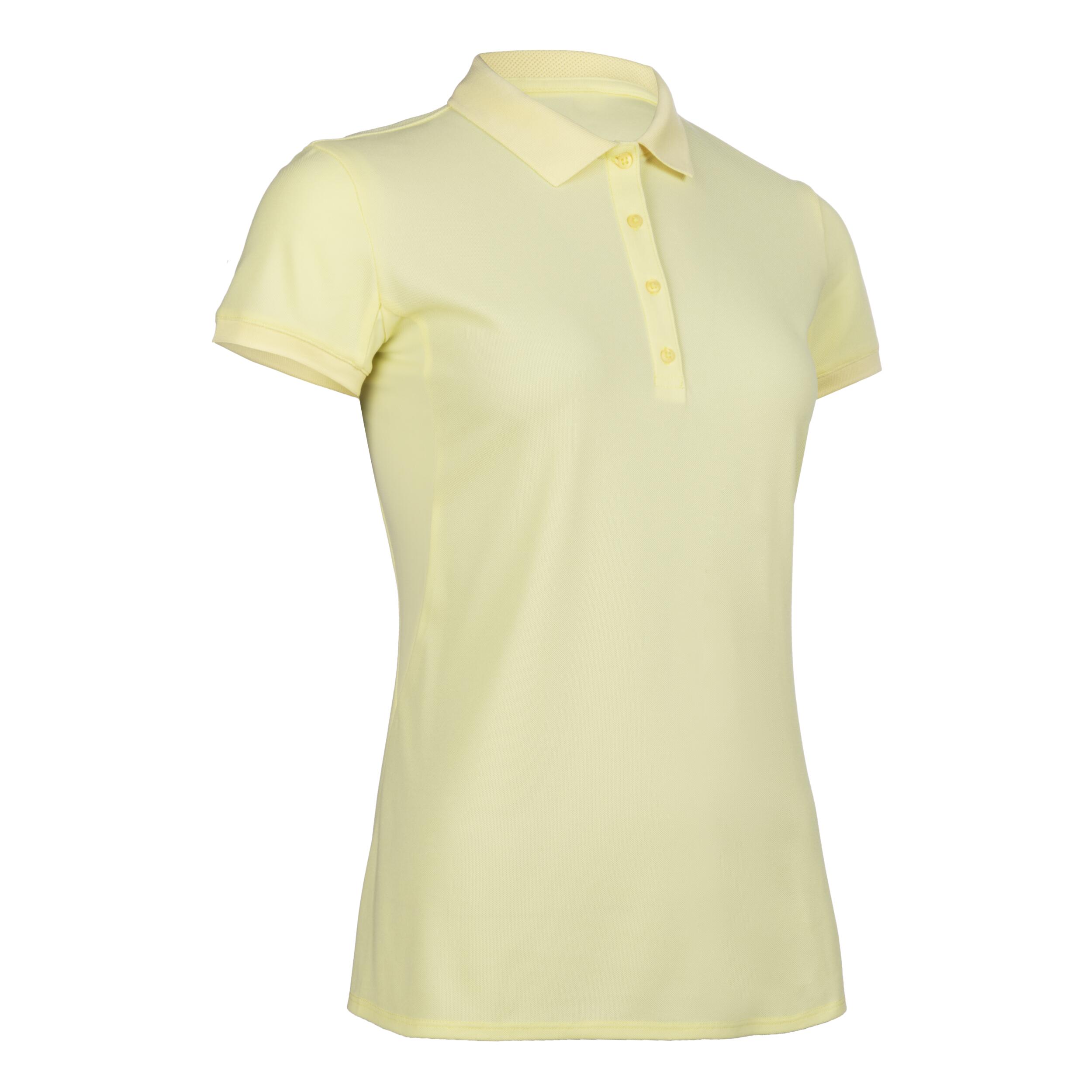 Women's Golf Short-Sleeved Polo Shirt WW500 - Pastel Yellow 6/6