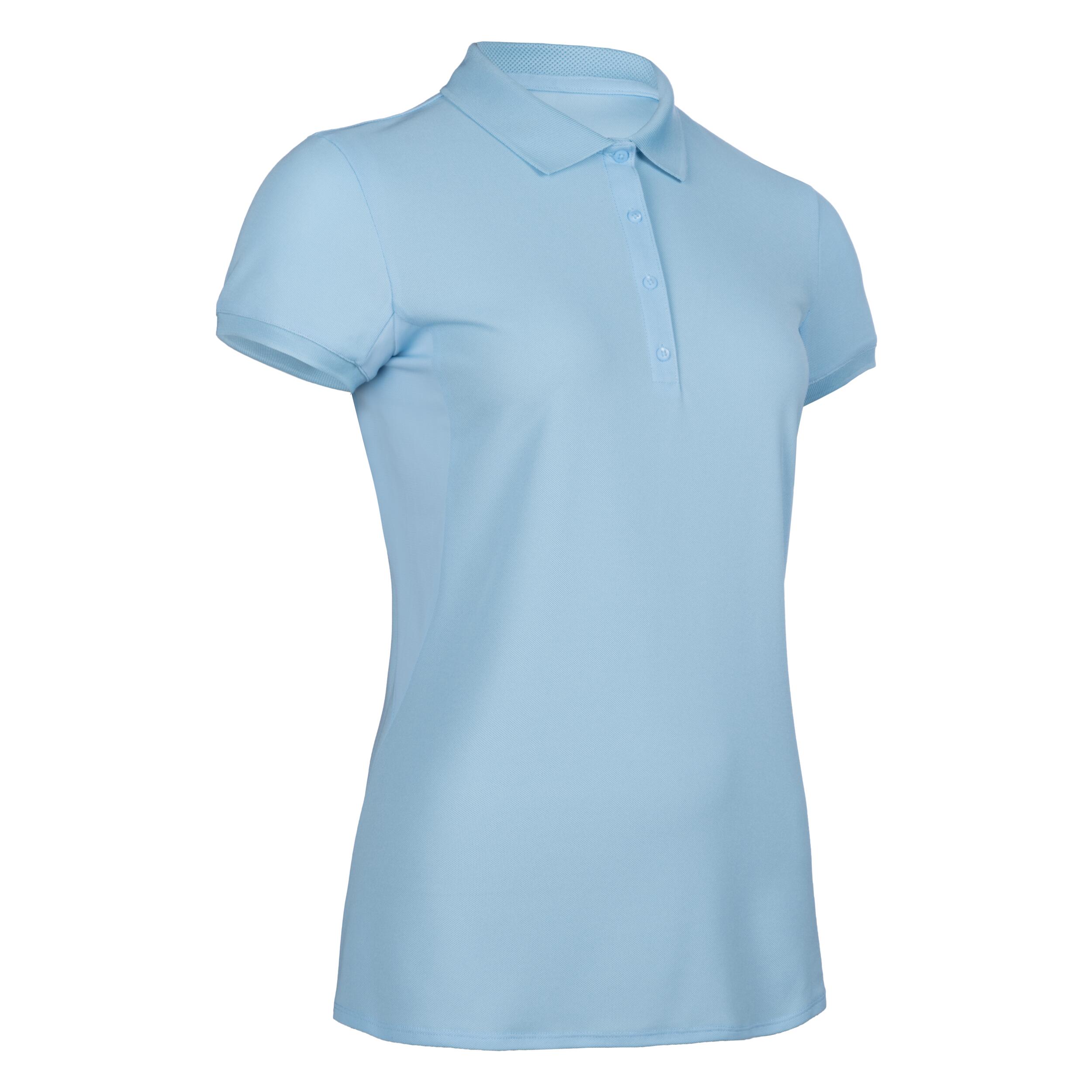Women's golf short-sleeved polo shirt WW500 sky blue 6/6