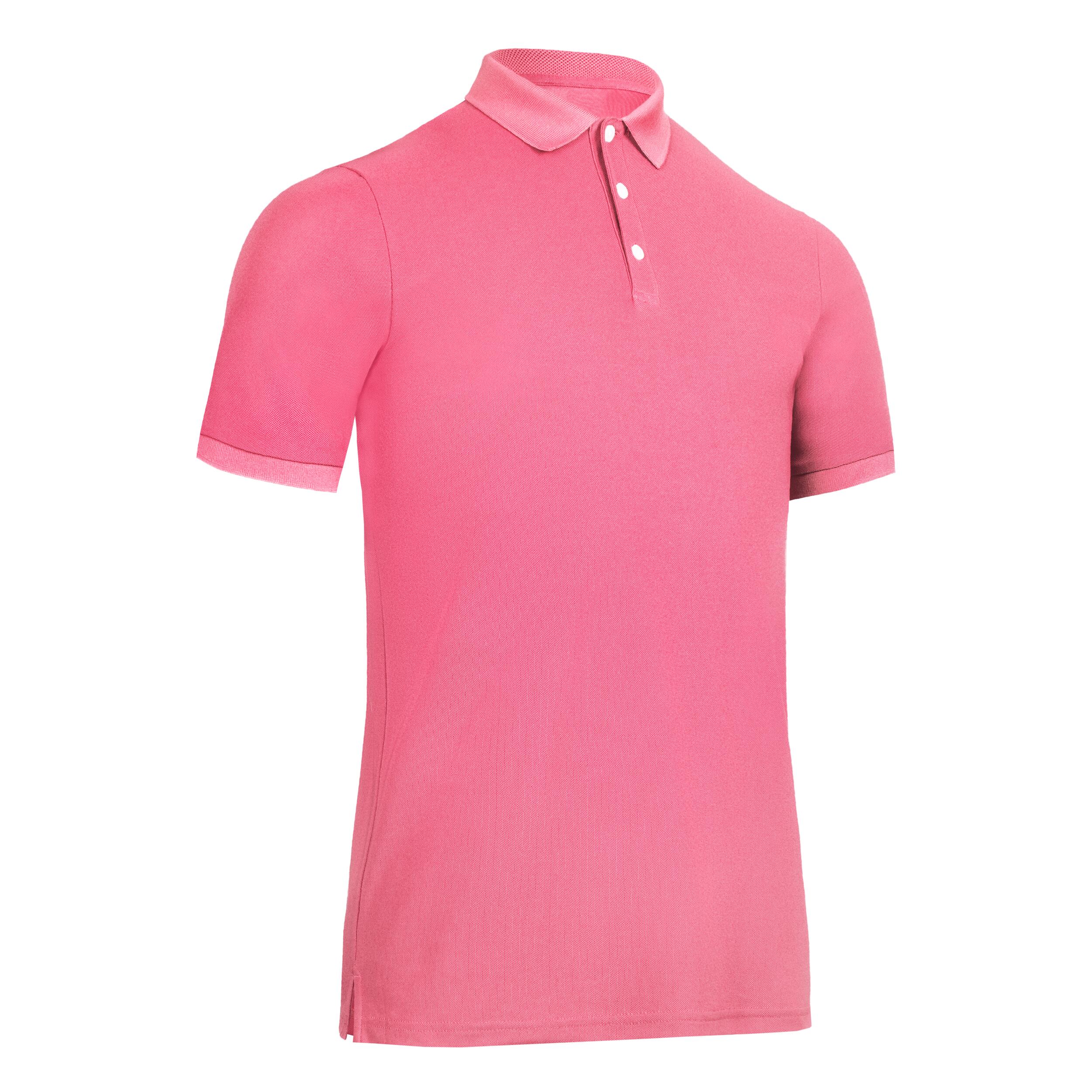 Men's golf short sleeve polo shirt - WW500 pink 6/6