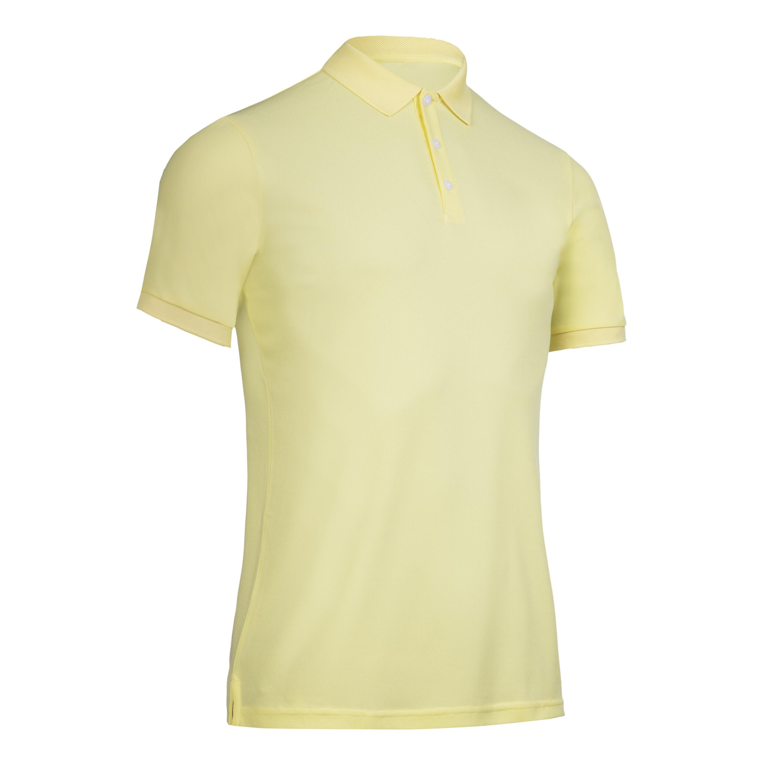 Men's golf short-sleeved polo shirt - WW500 yellow 6/6