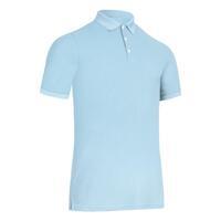 Men's golf short-sleeved polo shirt WW500 sky blue