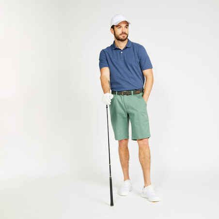 Kaus polo golf lengan pendek pria MW500 - slate blue