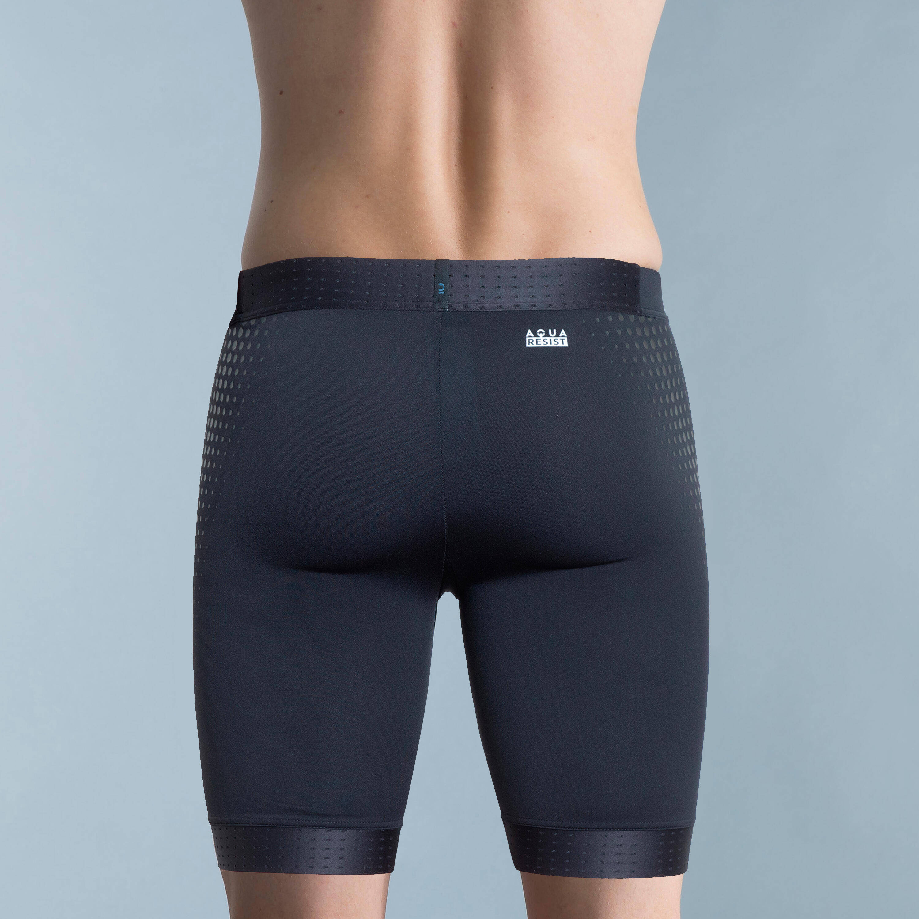 Men Swimming Jammer with Inner Mesh Lining Secure Fit & Durable Blue -  3
