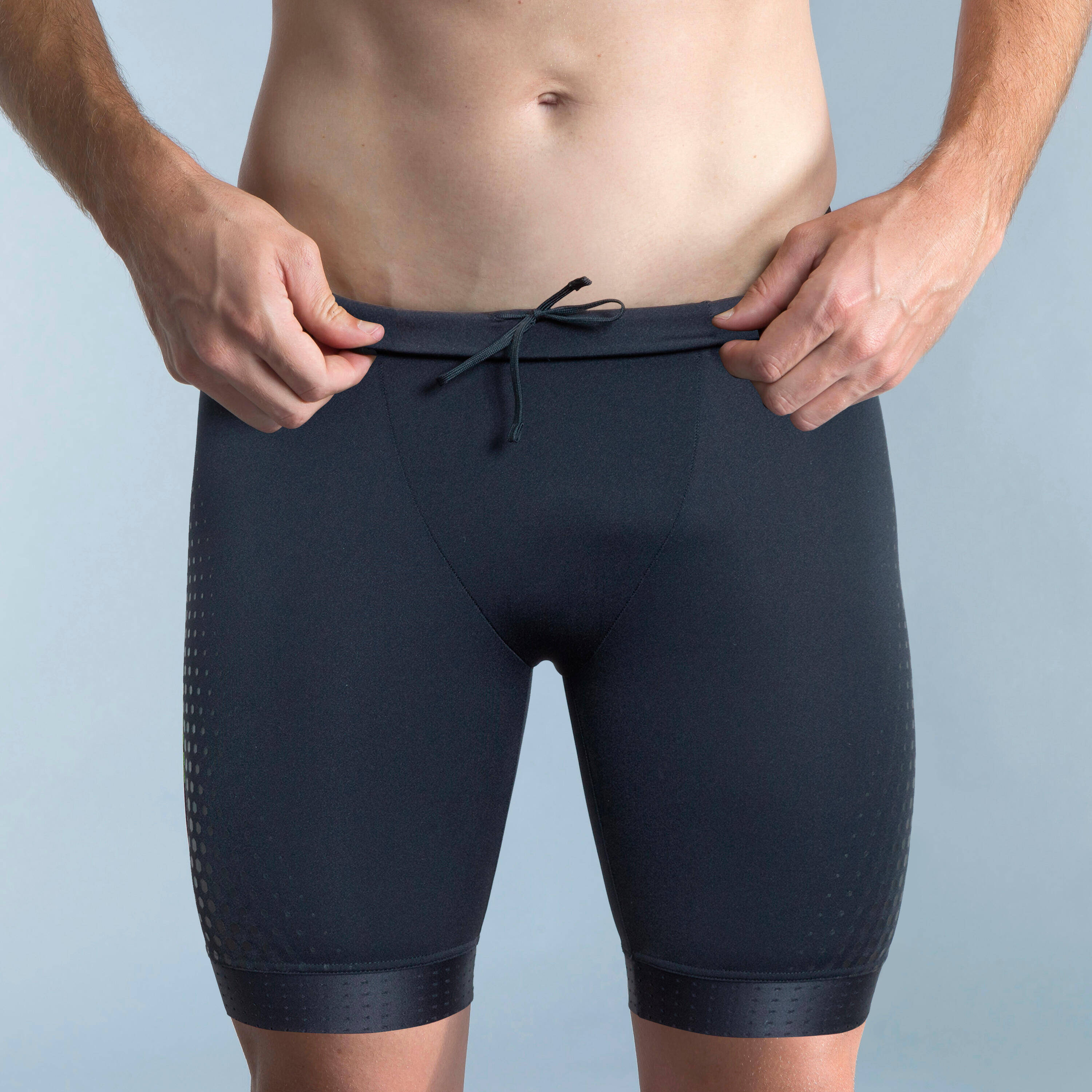 Men Swimming Jammer with Inner Mesh Lining Secure Fit & Durable Blue -  2