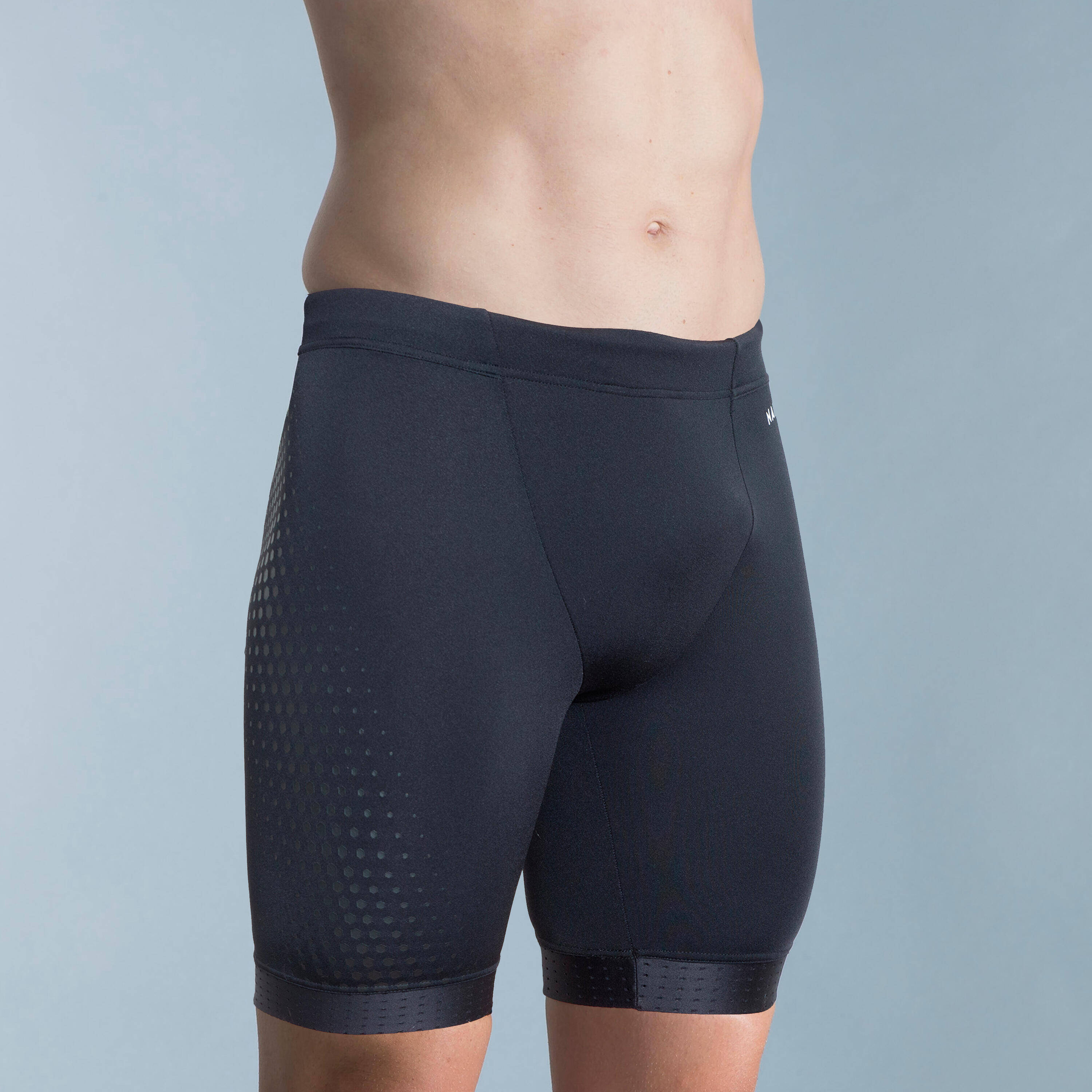 Men Swimming Jammer with Inner Mesh Lining Secure Fit & Durable Blue -  1