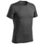 T-shirt de randonnée manches courtes en synthétique - Homme- MH100 - Gris Foncé