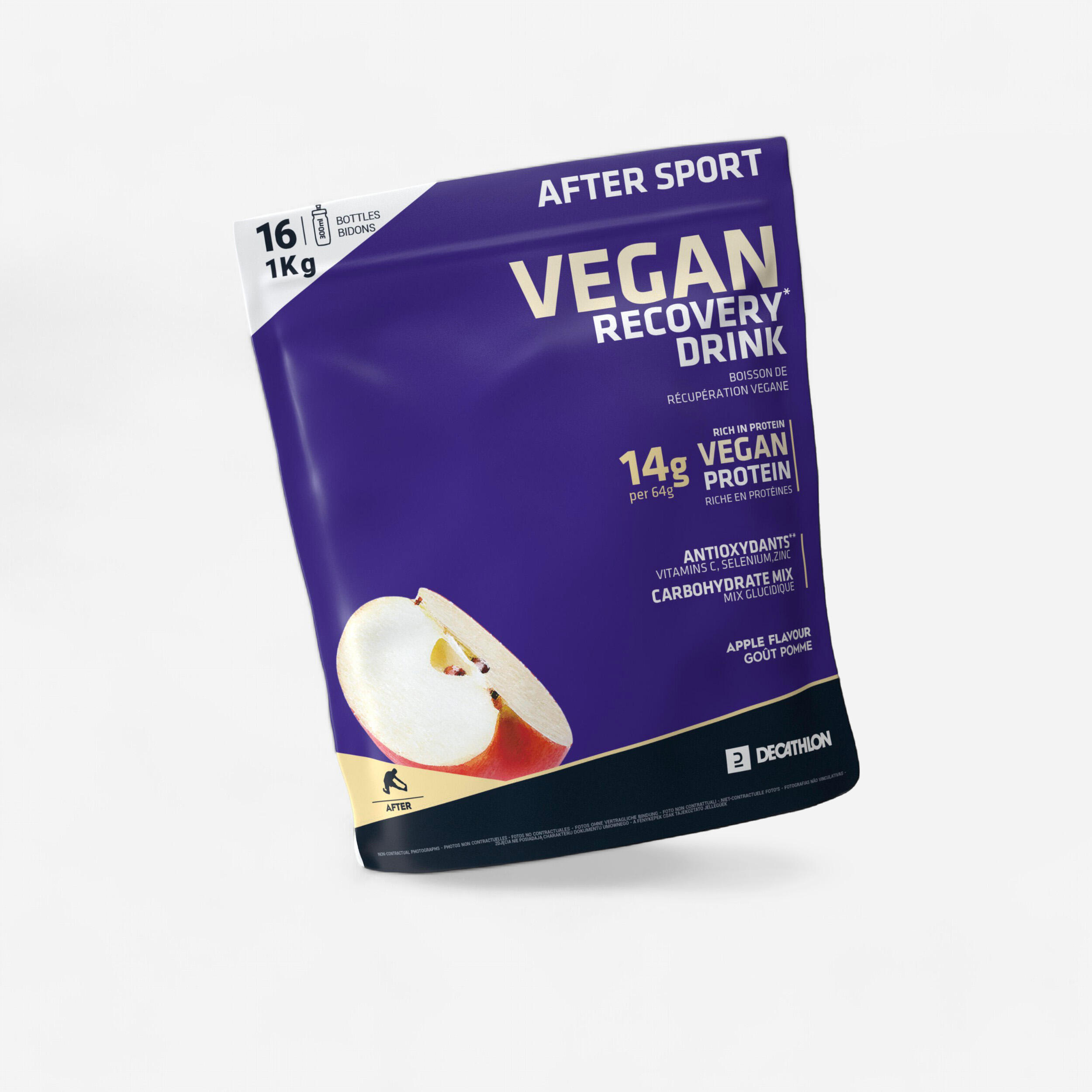 DECATHLON Poederbereiding voor vegan recuperatiedrank APPEL