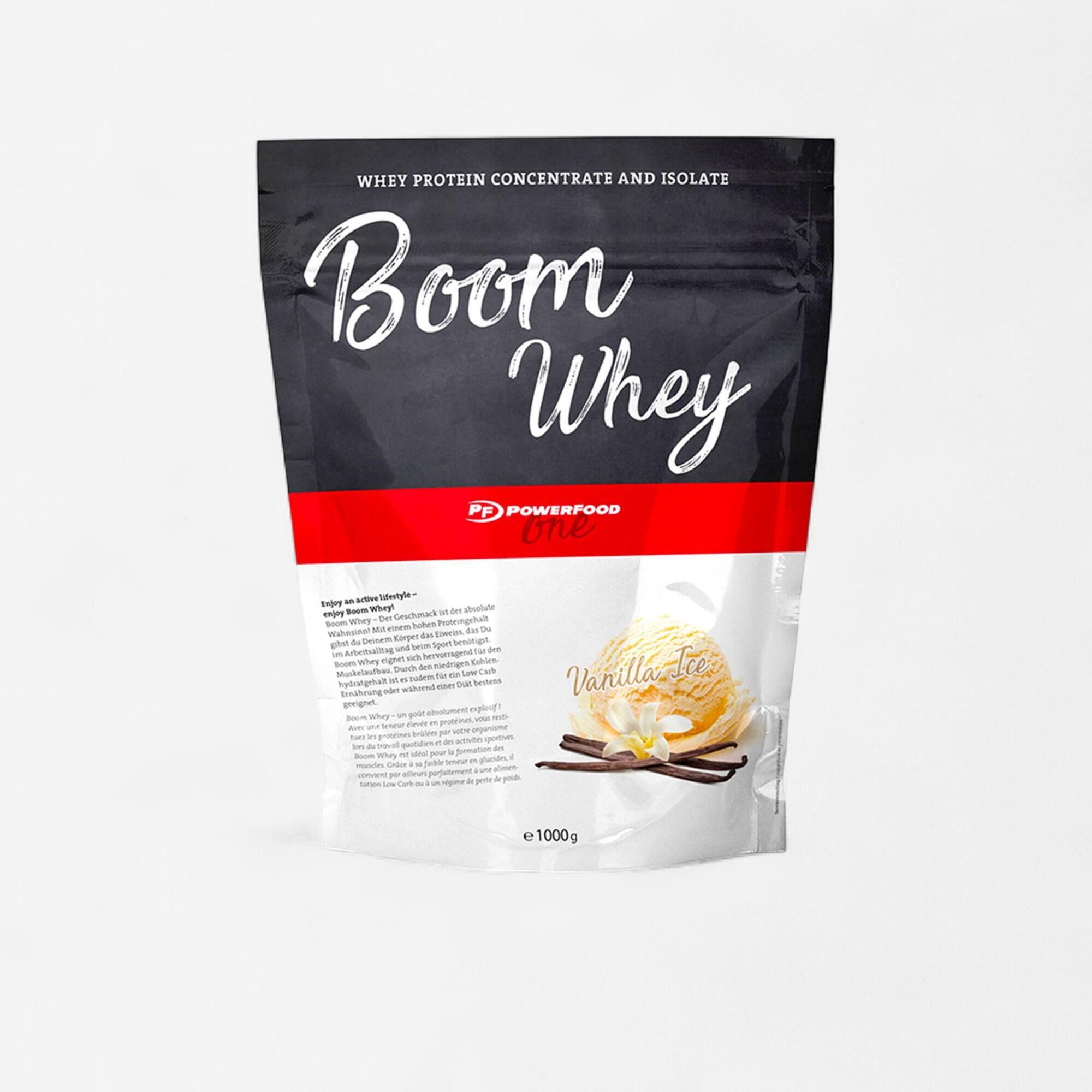 POWERFINS Proteine isolate whey BOOM gelato alla vaniglia 1Kg