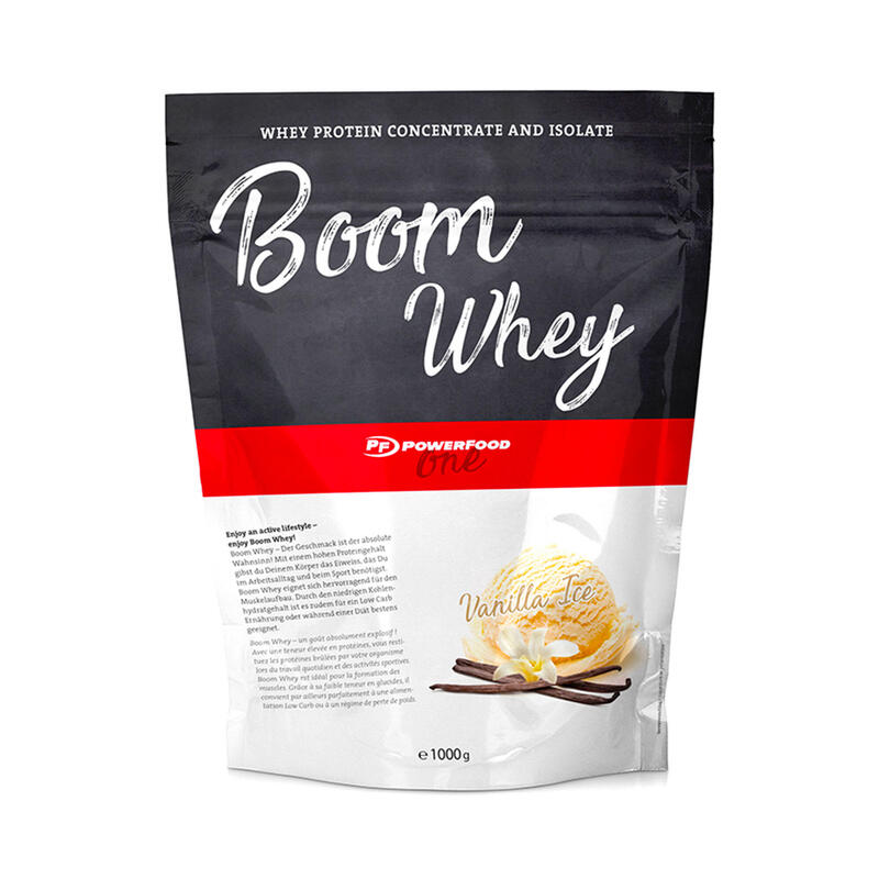 Proteinpulver Whey Isolate Boom Vanilleeis 1 kg