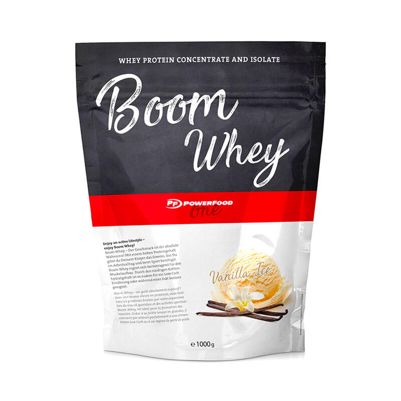 WHEY PROTEINE ISOLATE BOOM - GLACE À LA VANILLE 1KG