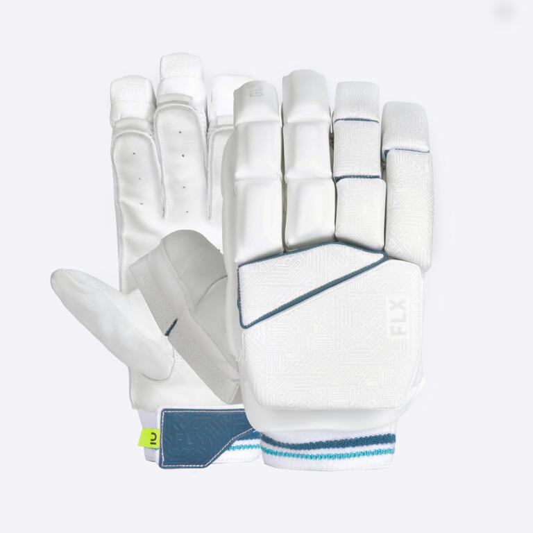 ADULT CRICKET BATTING GLOVES GL 900 SPLIT RIGHT HAND WHITE