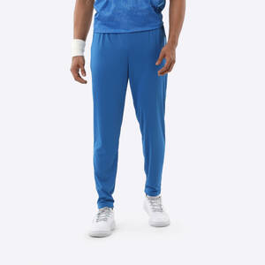 Men's Cricket Taper Fit Trackpants TP 500 Blue Stretchable & Breathable