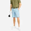 Men's golf cotton chino shorts - MW500 denim blue