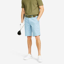 Pantalón corto chino de golf Hombre - MW500 azul dénim