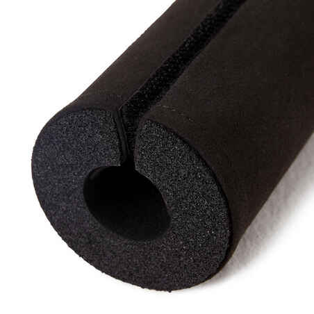 Treniruočių su svarmenimis pritūpimų štangos pagalvėlė iš putplasčio, juoda