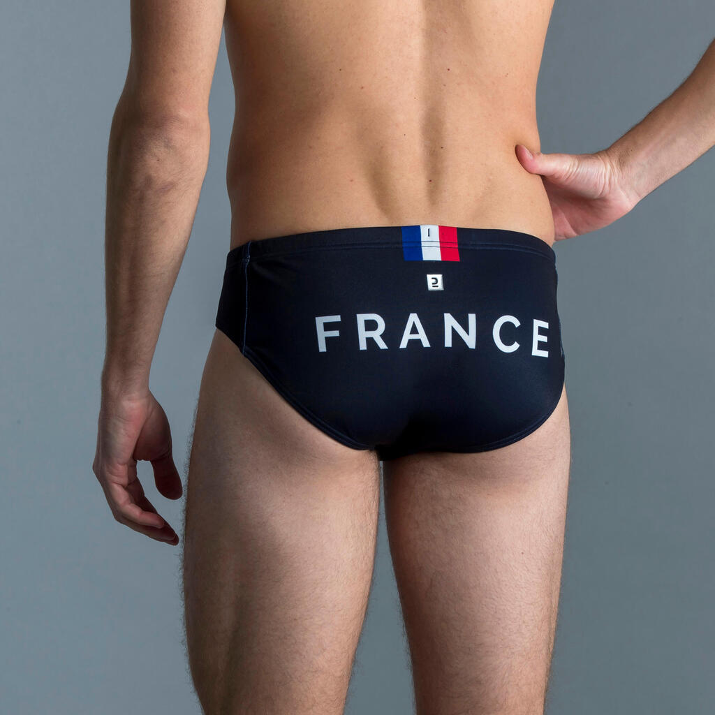 MEN'S WATER POLO SWIMMING BRIEFS - OFFICIAL FRANCE