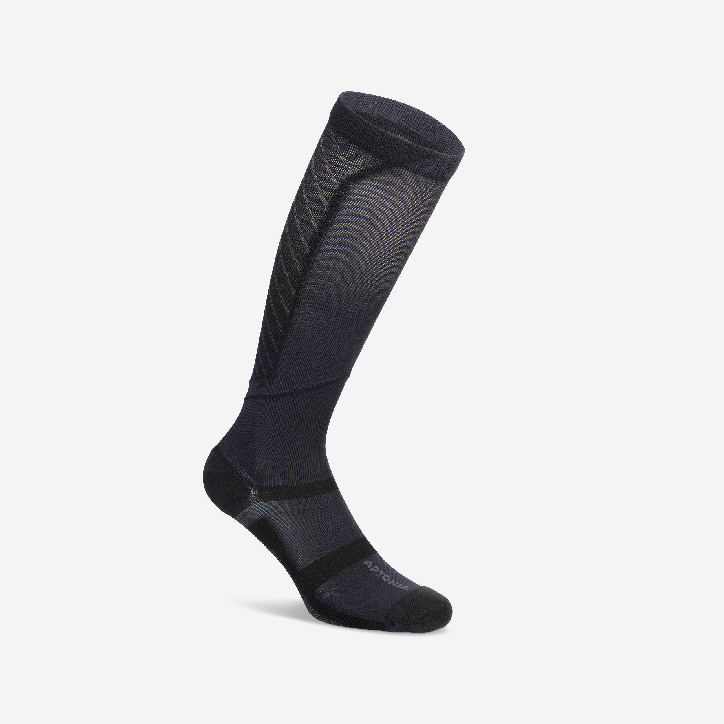 Unisex Compression Socks 500 - Smoked Black
