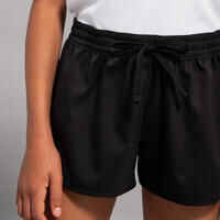 Girls’ kids’ surfing swim shorts - black