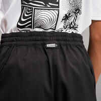 Girls’ kids’ surfing swim shorts - black