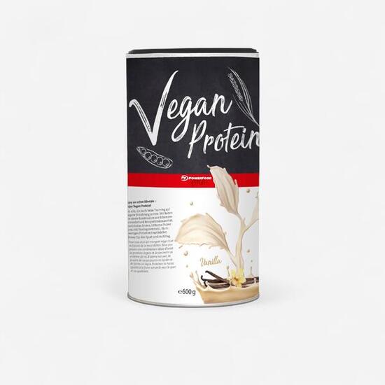 Proteinpulver Getränkepulver pflanzlich vegan Vanille 600 g Powerfood One