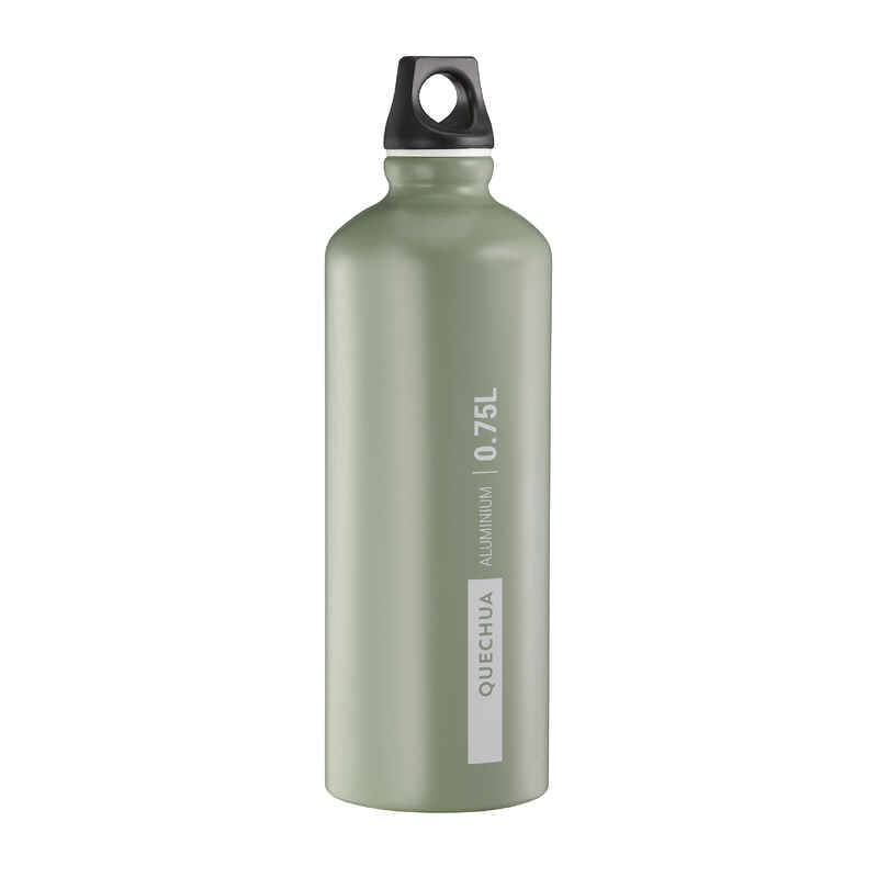 Trinkflasche 0,75 Liter - Aluminium 100 Schraubverschluss khaki
